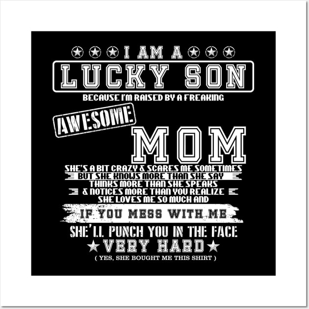 i am a lucky son Wall Art by Amberstore